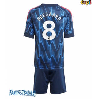 Arsenal Martin Odegaard #8 Echipament de Fotbal Replică 2025-26 Copii Deplasare (+ Șorturi)